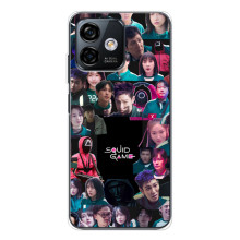 Чехол Гра в кальмара для Ulefone Note 16 Pro – Коллаж игры кальмара