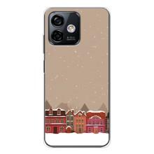Новогодние, Праздничные Чехлы для Ulefone Note 16 Pro - 2024 год (Зимний город)