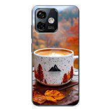 Чехол с уникальным дизайном «Осень с кофе» для Ulefone Note 16 Pro – Кофе на природе