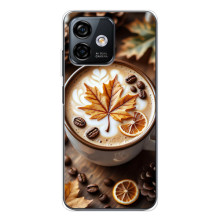 Чехол с уникальным дизайном «Осень с кофе» для Ulefone Note 16 Pro – Пряный кофе