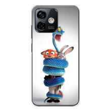 Силиконовый чехол с принтом Зоотрополіс для Ulefone Note 16 Pro – Змея Зоо