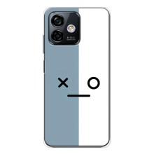 Чохли (ТПУ) (смішні стікери) для Ulefone Note 16 Pro – Сіро-білий