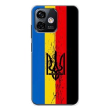 Украинские Чехлы для Ulefone Note 16 Pro с картинкой УПА (AlphaPrint) (Флаг УПА)
