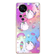 Чохол Unicorn на Ulefone Note 17 Pro (Веселка і Єдинорог)