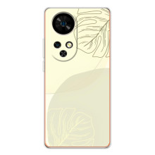 Чехол цветочный дизайн для Ulefone Note 17 Pro – Зелёный фон