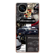 Чохол з авто Порше для Ulefone Note 17 Pro – Колаж Порше