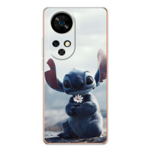 Чехол с рисунком Стич для Ulefone Note 17 Pro – Стич с цветочком
