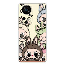 Чохол з Лабубу на Ulefone Note 17 Pro – Колаж Лабубу