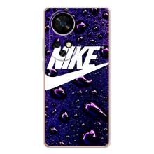 Чехол с логотипом Найк на Ulefone Note 17 Pro – Найк на фиолетовом