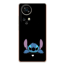 Чехол с принтом Стич на Ulefone Note 17 Pro – Стич на черном