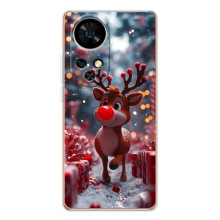 Яскравий чохол для Ulefone Note 17 Pro з Зимові Оленята – Олень серед подарунків