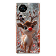 Яркий чехол для Ulefone Note 17 Pro с Зимними Оленятами