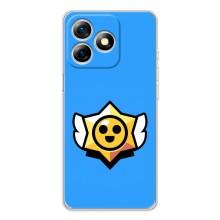 Бампер (ТПУ) с принтом Brawl Stars на Ноте 18 Про – Значок