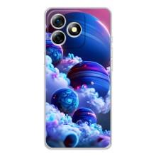 Чехлы КОСМОС для Ulefone Note 18 Pro – Синие планеты