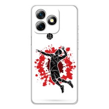 Чохли з прінтом Спортивна тематика для Ulefone Note 18 Pro – Волейболіст