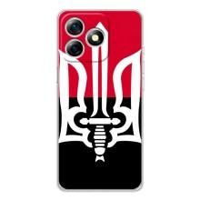 Чехлы УПА (Красно-Чёрный) на Ulefone Note 18 Pro – Герб Украины