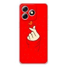 Чохол (Знак сердечка) для Ulefone Note 18 Pro – Сердечко на червоному