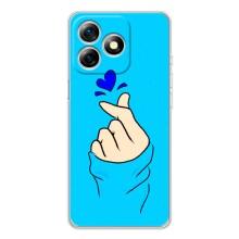 Чохол (Знак сердечка) для Ulefone Note 18 Pro – Сердечко на синоьому