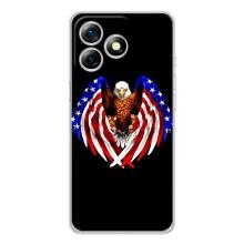 Чехол Флаг USA для Ulefone Note 18 Pro – Крылья США