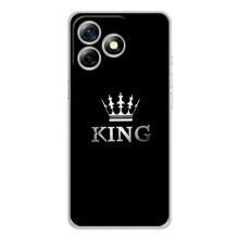 Чохол (Корона на чорному фоні) для Ноте 18 Про – KING