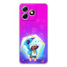 Чохол Бравл Старс для Ulefone Note 18 Pro – Леон у костюмі Акули