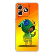 Чохол Бравл Старс для Ulefone Note 18 Pro – LEON в кофті