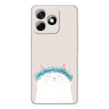 Чохол на тематику: Коти для Ulefone Note 18 Pro (Білий котик)