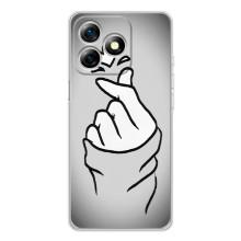 Чохол з принтом для Ulefone Note 18 Pro (AlphaPrint - Знак сердечка)