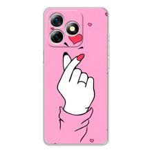 Чохол з принтом для Ulefone Note 18 Pro (AlphaPrint - Знак сердечка)