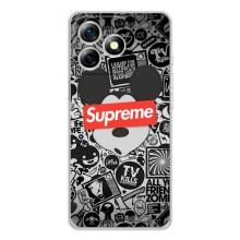 Чехол с Брендами одежды на Ноте 18 Про – Supreme Маус