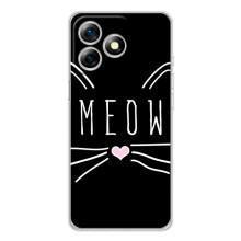 Бампер с изображением Котиков для Ноте 18 Про – КОТИК MEOW