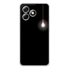 Чохол з картинками на чорному фоні для Ulefone Note 18 Pro – Лампочка