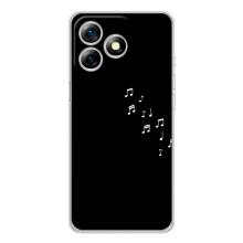Чохол з картинками на чорному фоні для Ulefone Note 18 Pro – Ноти