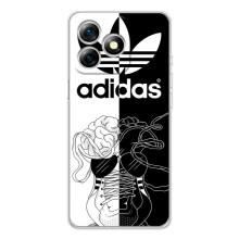 Чехол в стиле "Адидас" для Ноте 18 Про – Adidas шнурки