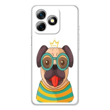 Бампер для Ulefone Note 18 Pro с картинкой "Песики" (Собака Король)