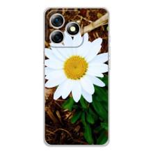 Чехол с ромашками на Ulefone Note 18 Pro – Белая ромашка