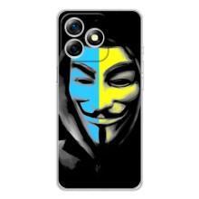 Чехол с Украинской символикой на Ноте 18 Про – Анонимус патриот