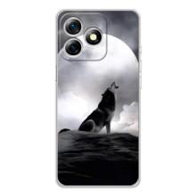 Чохол з Вовком на Ulefone Note 18 Pro – Вовк і місяць