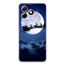 Чохол Санта Клаус для Ulefone Note 18 Pro – Санта - місяць