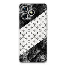Чехол Стиль Louis Vuitton на Ulefone Note 18 Pro – LV на белом