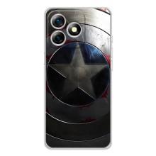 Чехол с Щитом Капитана Америки на Ulefone Note 18 Pro – Ретро Щит Капитана