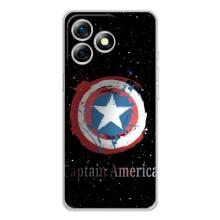 Чехол с Щитом Капитана Америки на Ulefone Note 18 Pro – Щит Капитана