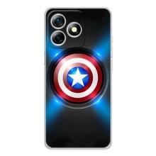 Чехол с Щитом Капитана Америки на Ulefone Note 18 Pro – Яркий Щит Капитана
