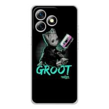 Чехол Супергерои Марвел на Ноте 18 Про – Groot