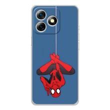 Чехол Супергерой Человека Паука на Ulefone Note 18 Pro – На паутине