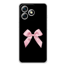 Чехол банты для Ulefone Note 18 Pro – Бант на черном