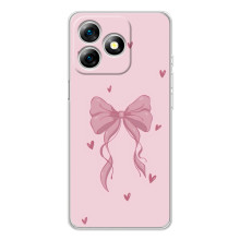 Чехол банты для Ulefone Note 18 Pro – Бант на розовом