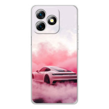 Чехол с авто Порше для Ulefone Note 18 Pro – Розовый Порше