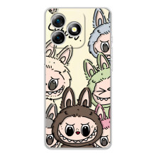 Чехол с Лабубу на Ulefone Note 18 Pro – Коллаж Лабубу