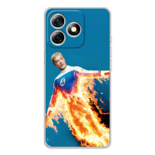 Чехол с принтом Фантастическая четверка для Ulefone Note 18 Pro – Человек-Факел